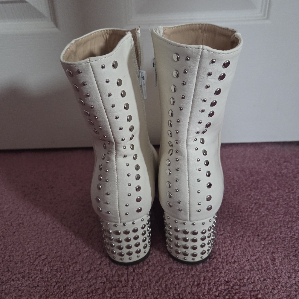 Fashion Nova Studded Heeled Booties - Picture 2 of 10